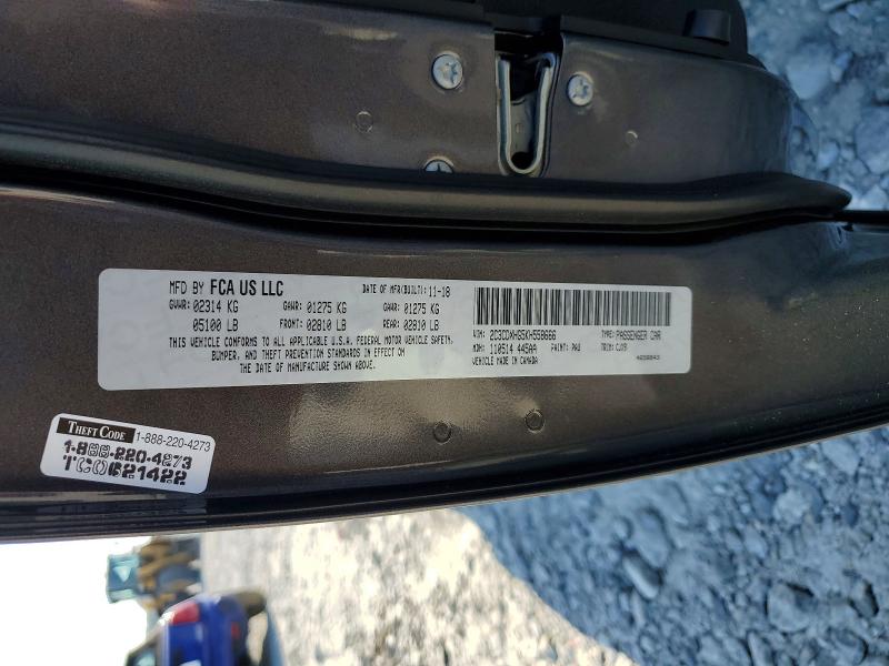 47475626 :رقم المزاد ، 2C3CDXHG5KH558666 vin ، 2019 Dodge Charger مزاد بيع