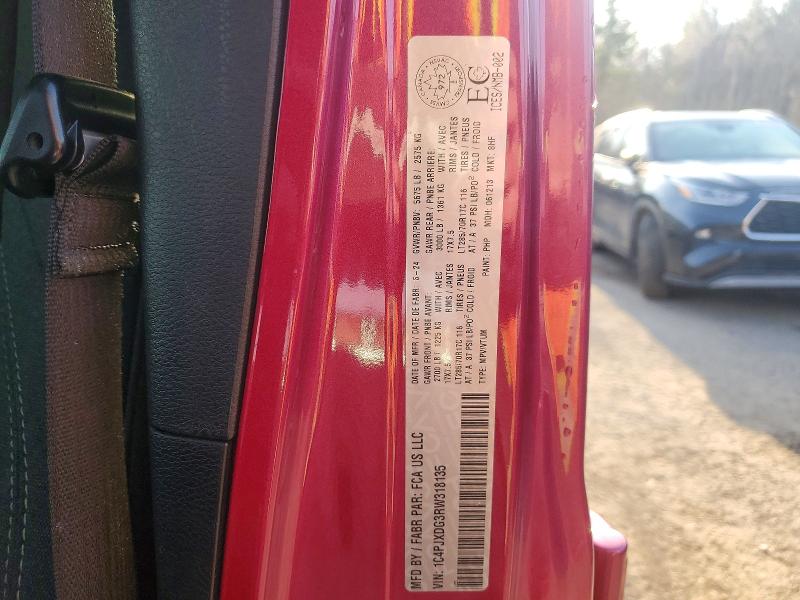 49916166 :رقم المزاد ، 1C4PJXDG3RW318135 vin ، 2024 Jeep Wrangler مزاد بيع