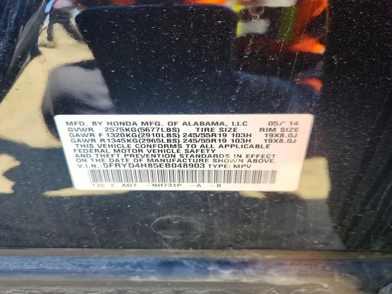 Продаж на аукціоні авто 2014 Acura Mdx, vin: 5FRYD4H85EB048903, номер лоту: 49163126