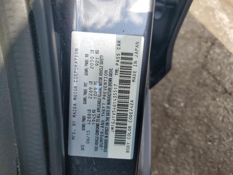 Продаж на аукціоні авто 2016 Mazda 6, vin: JM1GJ1V54G1435517, номер лоту: 48199556