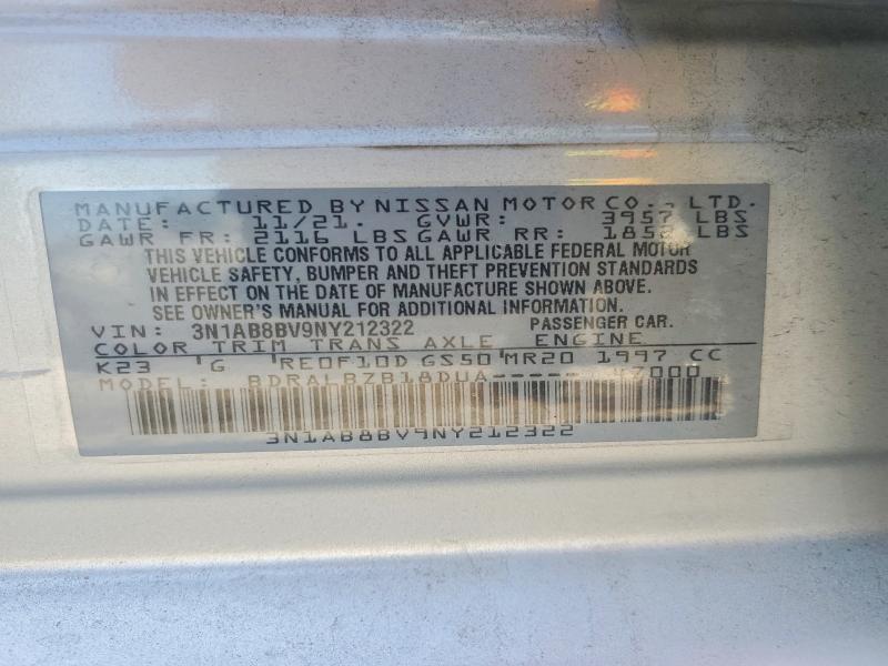 51014456 :رقم المزاد ، 3N1AB8BV9NY212322 vin ، 2022 Nissan Sentra مزاد بيع
