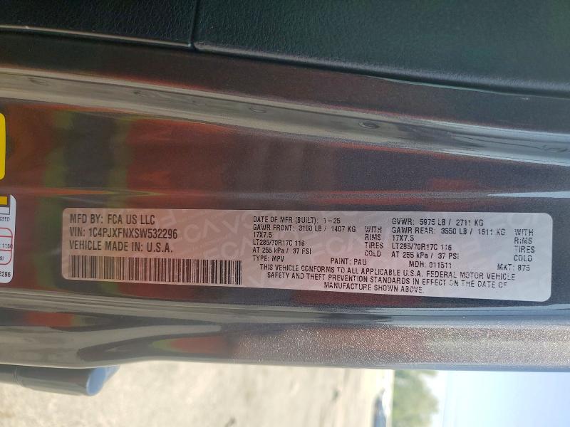 Aukcja sprzedaży 2025 Jeep Wrangler, vin: 1C4PJXFNXSW532296, numer aukcji: 48843606