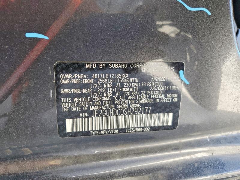 Продажа на аукционе авто 2025 Subaru Crosstrek, vin: JF2GUHDC0SH292177, номер лота: 49401436