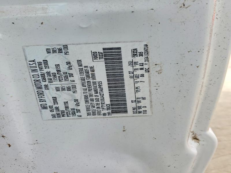 50883666 :رقم المزاد ، 1FTYR10U42TA69955 vin ، 2002 Ford Ranger مزاد بيع