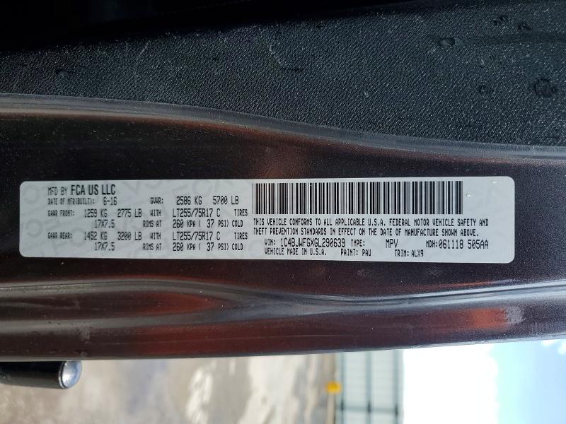 Продажа на аукционе авто 2016 Jeep Wrangler Unlimited, vin: 1C4BJWFGXGL290639, номер лота: 48588676