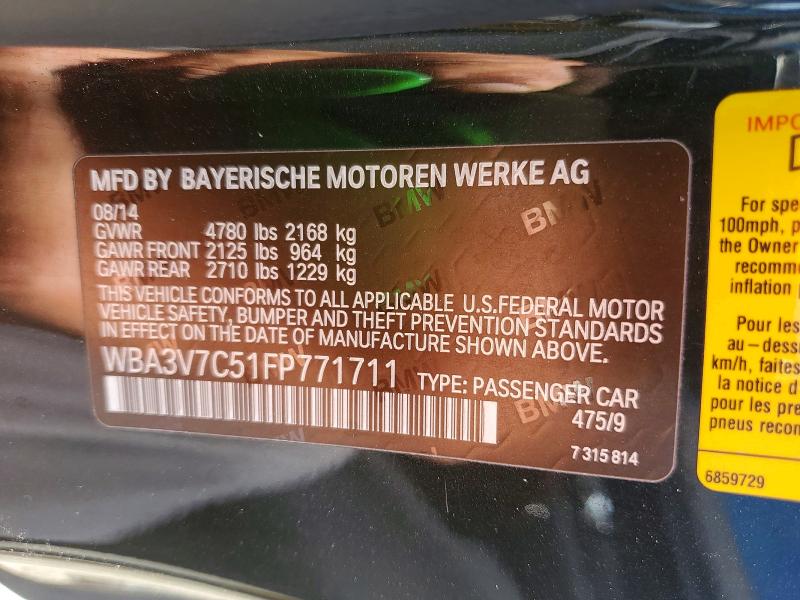 Продажа на аукционе авто 2015 Bmw 428, vin: WBA3V7C51FP771711, номер лота: 49280126