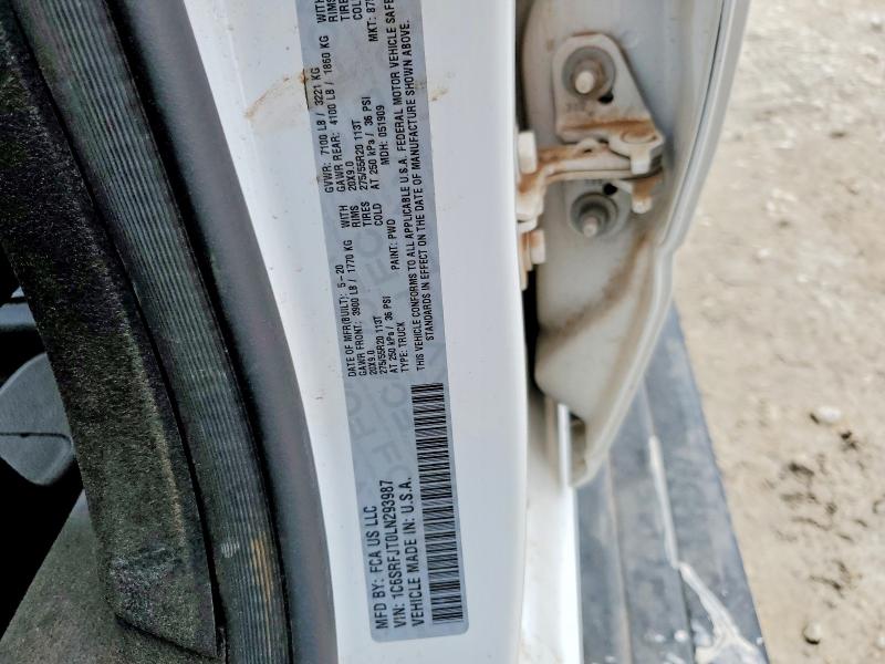 Продаж на аукціоні авто 2020 Ram 1500, vin: 1C6SRFJT0LN293987, номер лоту: 48502696
