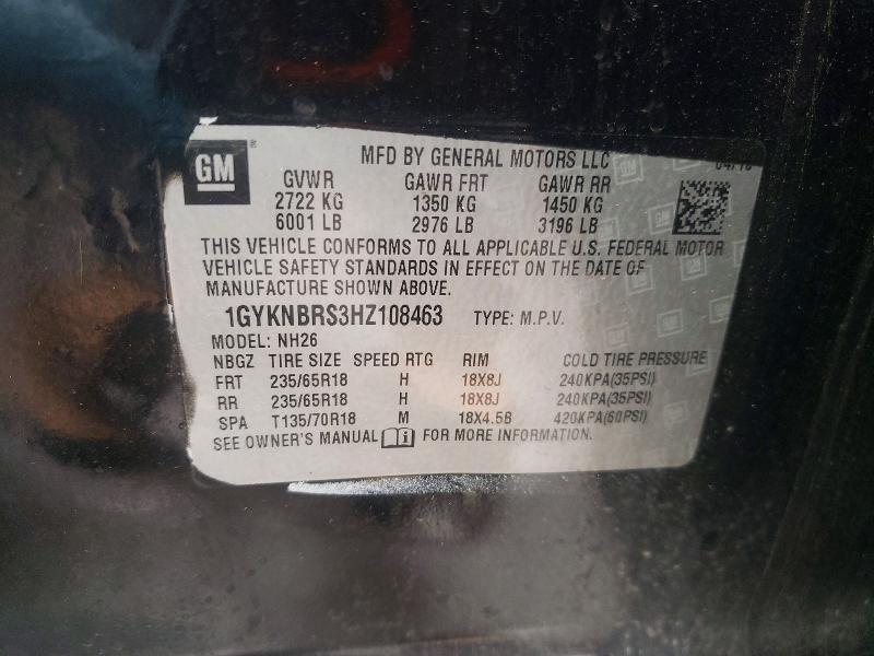 Продаж на аукціоні авто 2017 Cadillac Xt5, vin: 1GYKNBRS3HZ108463, номер лоту: 50744546