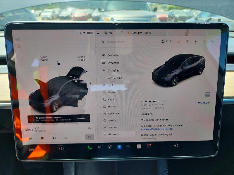 51858536 :رقم المزاد ، 7SAYGDEE8NF384583 vin ، 2022 Tesla Model Y مزاد بيع