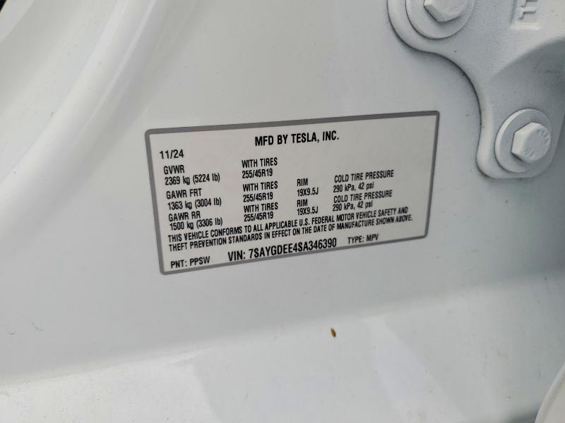 Aukcja sprzedaży 2025 Tesla Model Y, vin: 7SAYGDEE4SA346390, numer aukcji: 49758676