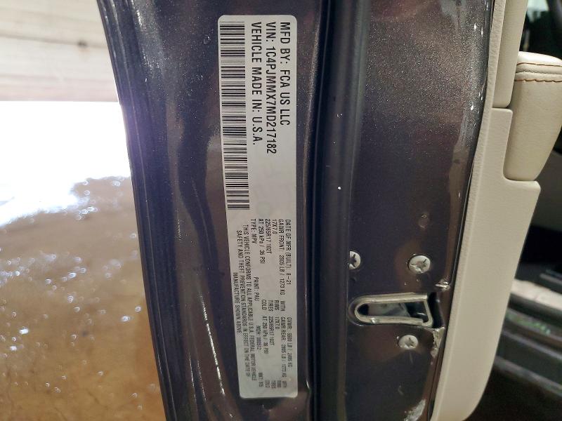 Продажа на аукционе авто 2021 Jeep Cherokee, vin: 1C4PJMMX7MD217182, номер лота: 50434846