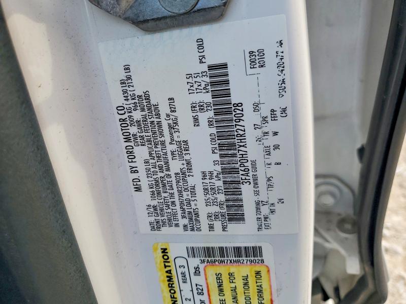 Aukcja sprzedaży 2017 Ford Fusion, vin: 3FA6P0H7XHR279028, numer aukcji: 49598686
