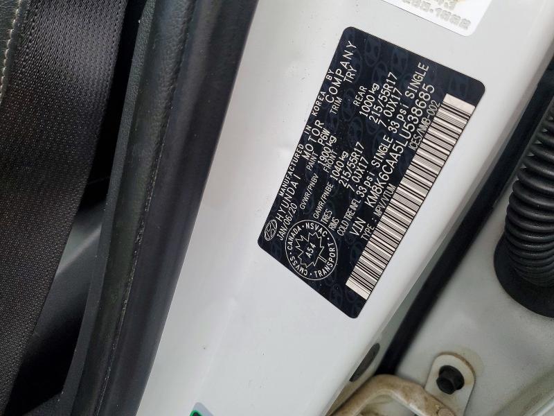 Aukcja sprzedaży 2020 Hyundai Kona, vin: KM8K6CAA5LU538685, numer aukcji: 50410726