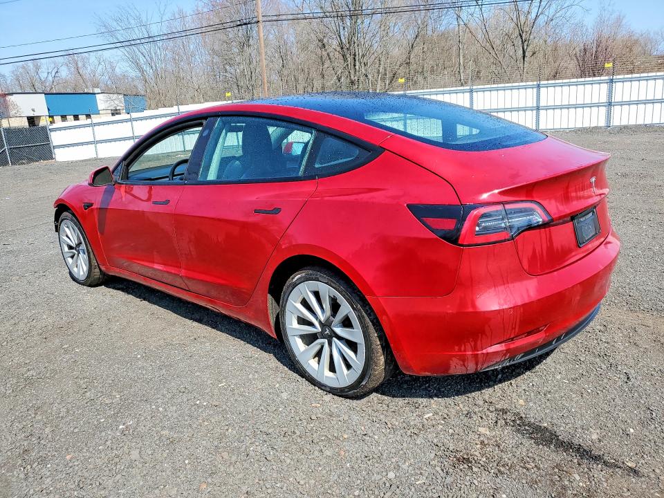 2022 Tesla Model 3 მანქანა იყიდება აუქციონზე, vin: 5YJ3E1EA3NF372575, აუქციონის ნომერი: 49619236