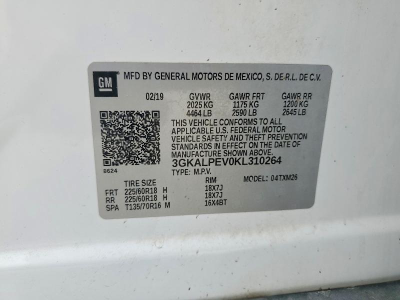 Aukcja sprzedaży 2019 Gmc Terrain, vin: 3GKALPEV0KL310264, numer aukcji: 51469746