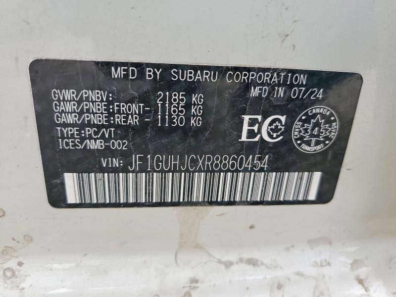 Продаж на аукціоні авто 2024 Subaru Impreza, vin: JF1GUHJCXR8860454, номер лоту: 51834636