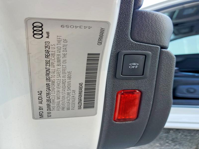 Продажа на аукционе авто 2017 Audi A4, vin: WAUDNAF4XHN046045, номер лота: 51696006