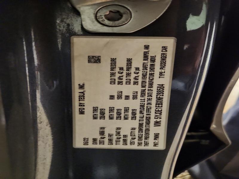 47980756 :رقم المزاد ، 5YJ3E1EBXNF288584 vin ، 2022 Tesla Model 3 مزاد بيع