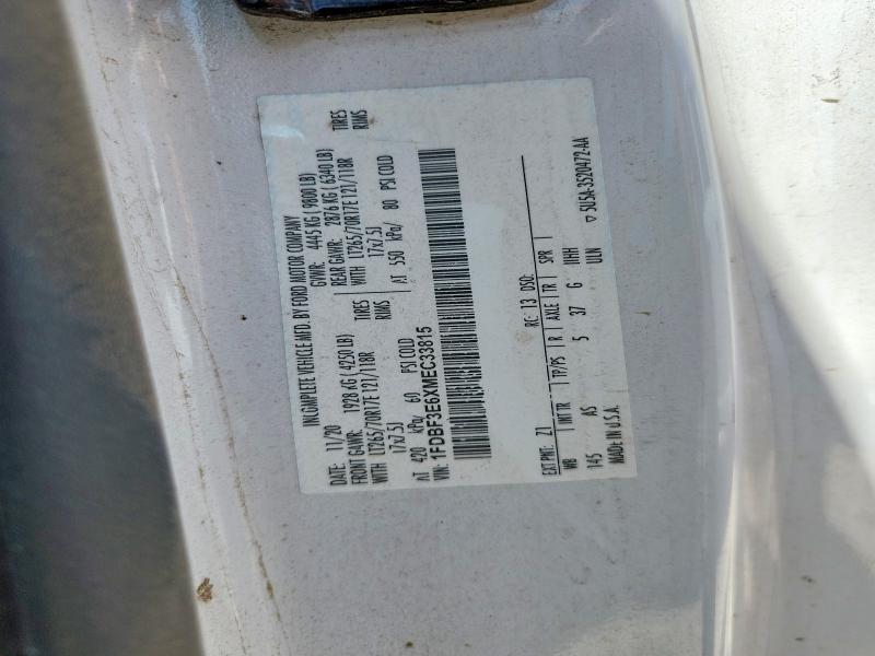 52385636 :رقم المزاد ، 1FDBF3E6XMEC33815 vin ، 2021 Ford F350 مزاد بيع