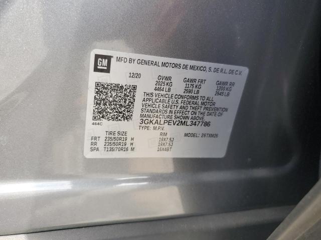 2021 Gmc Terrainslt მანქანა იყიდება აუქციონზე, vin: 3GKALPEV2ML347786, აუქციონის ნომერი: 49583186