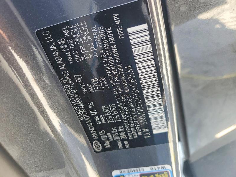 48680896 :رقم المزاد ، 5NMJB3DE1SH581534 vin ، 2025 Hyundai Tucson مزاد بيع