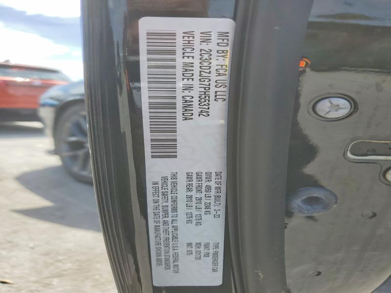 49277526 :رقم المزاد ، 2C3CDZJG7PH553742 vin ، 2023 Dodge Challenger مزاد بيع