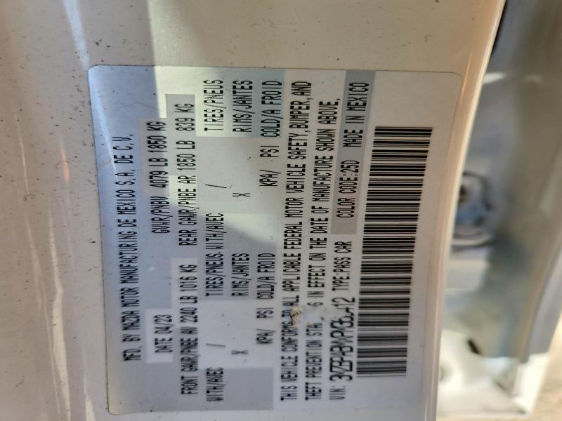 49480016 :رقم المزاد ، 3MZBPABMXPM368412 vin ، 2023 Mazda 3 مزاد بيع