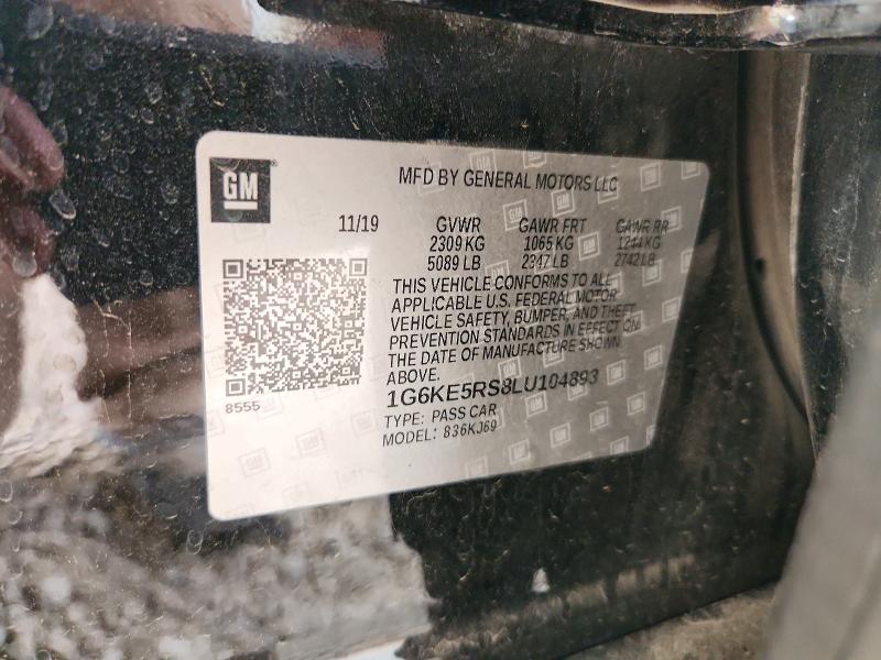 Продаж на аукціоні авто 2020 Cadillac Ct6, vin: 1G6KE5RS8LU104893, номер лоту: 48584096