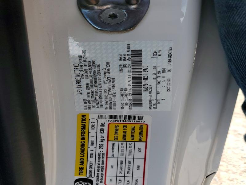 Продаж на аукціоні авто 2024 Ford Mustang, vin: 1FA6P8TH4R5118970, номер лоту: 51139006
