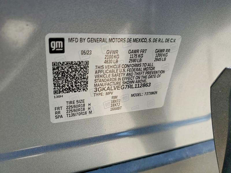 51213866 :رقم المزاد ، 3GKALVEG7RL112863 vin ، 2024 Gmc Terrain مزاد بيع