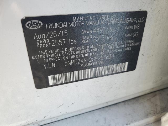 Продажа на аукционе авто 2016 Hyundai Sonata, vin: 5NPE24AF2GH294833, номер лота: 50571976