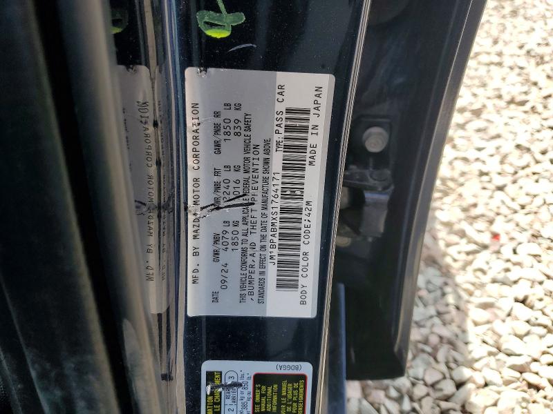 Aukcja sprzedaży 2025 Mazda 3, vin: JM1BPABMXS1764171, numer aukcji: 50891626