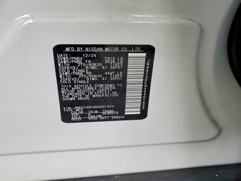 Продажа на аукционе авто 2025 Nissan Armada, vin: JN8AY3DE9S9401523, номер лота: 51487666