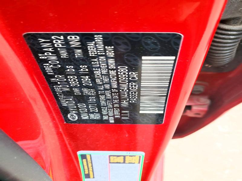 Aukcja sprzedaży 2021 Hyundai Elantra, vin: KMHLN4AG4MU099580, numer aukcji: 51321656
