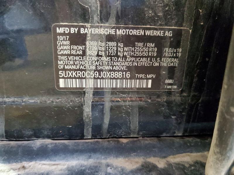 Продажа на аукционе авто 2018 Bmw X5, vin: 5UXKR0C59J0X88816, номер лота: 50907476