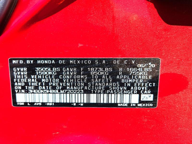 Продаж на аукціоні авто 2020 Honda Fit, vin: 3HGGK5H89LM720223, номер лоту: 51843376