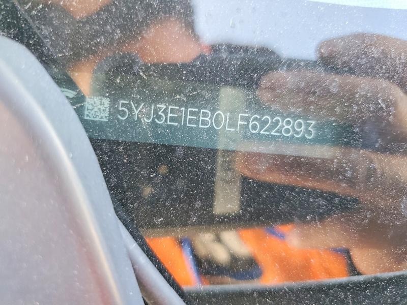 Aukcja sprzedaży 2020 Tesla Model 3, vin: 5YJ3E1EB0LF622893, numer aukcji: 51827036