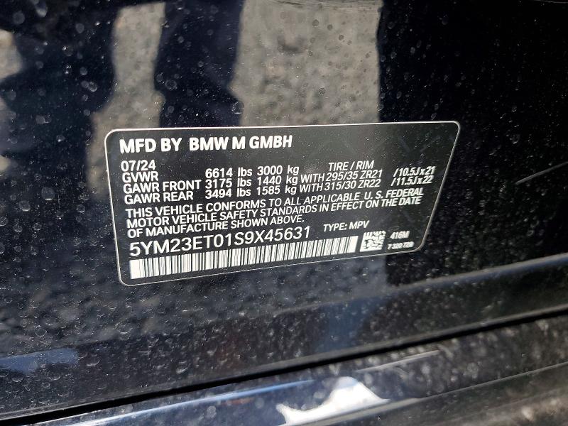48145806 :رقم المزاد ، 5YM23ET01S9X45631 vin ، 2025 Bmw X6 مزاد بيع