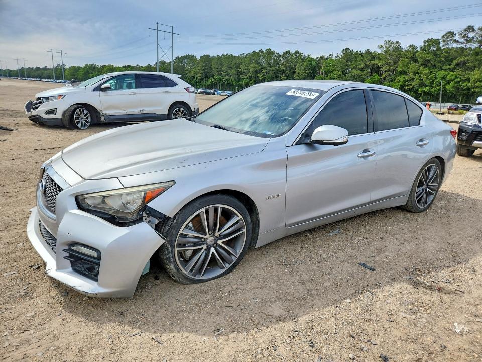 Auction sale of the 2014 Infiniti Q50 Hybrid, vin: JN1AV7AP6EM691080, lot number: 50758796