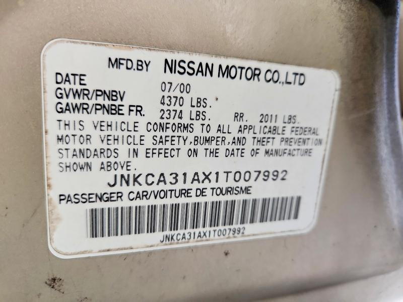 Продажа на аукционе авто 2001 Infiniti I30, vin: JNKCA31AX1T007992, номер лота: 48448906