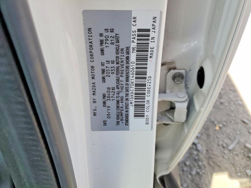 Aukcja sprzedaży 2019 Mazda Cx-3, vin: JM1DKDC70K1460610, numer aukcji: 48459076