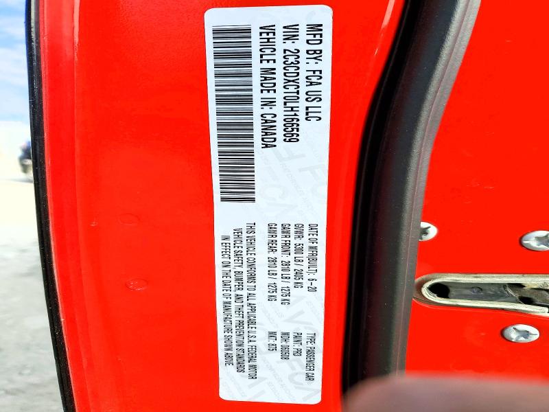 Продаж на аукціоні авто 2020 Dodge Charger, vin: 2C3CDXCT0LH166569, номер лоту: 50267846