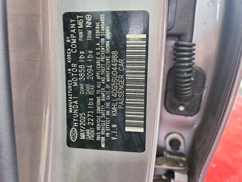 50116216 :رقم المزاد ، KMHLL4DG5SU044988 vin ، 2025 Hyundai Elantra مزاد بيع