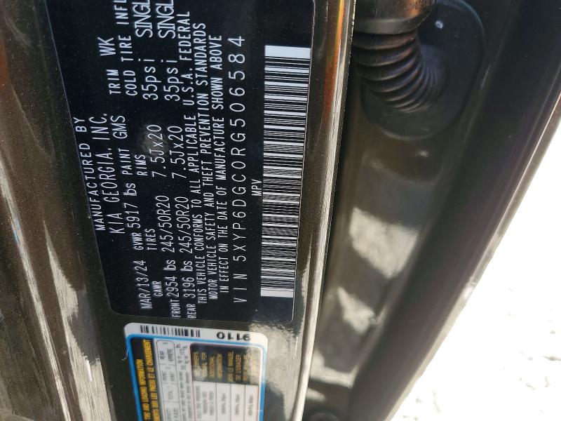 Aukcja sprzedaży 2024 Kia Telluride, vin: 5XYP6DGC0RG506584, numer aukcji: 49443226