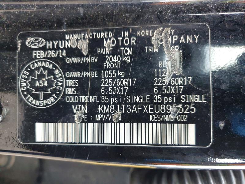 Продаж на аукціоні авто 2014 Hyundai Tucson, vin: KM8JT3AFXEU895525, номер лоту: 48647206