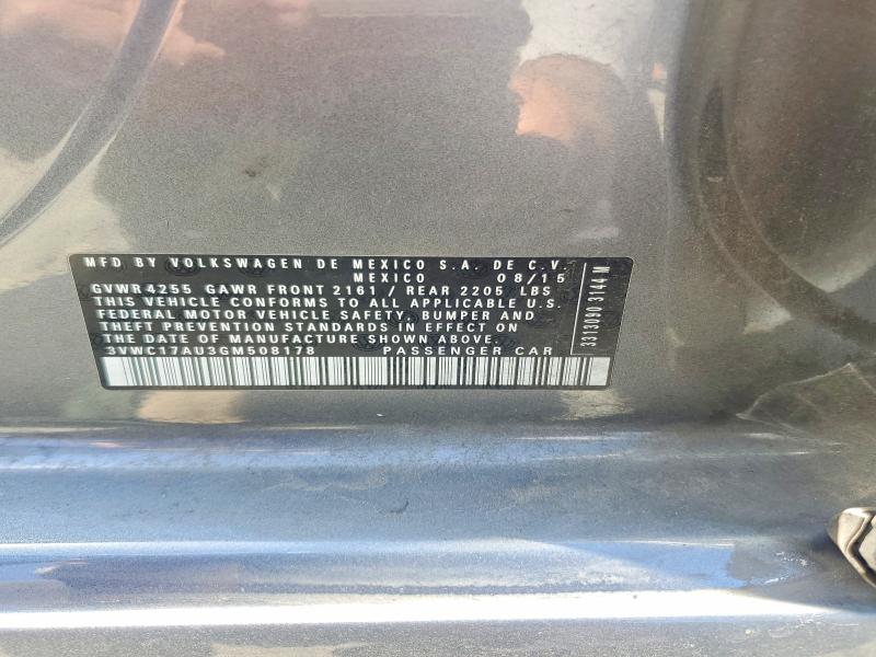 Aukcja sprzedaży 2016 Volkswagen Golf Sportwagen, vin: 3VWC17AU3GM508178, numer aukcji: 50314066
