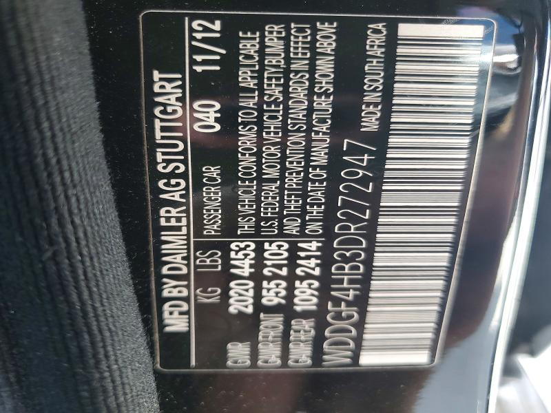 51112696 :رقم المزاد ، WDDGF4HB3DR272947 vin ، 2013 Mercedes-benz C مزاد بيع