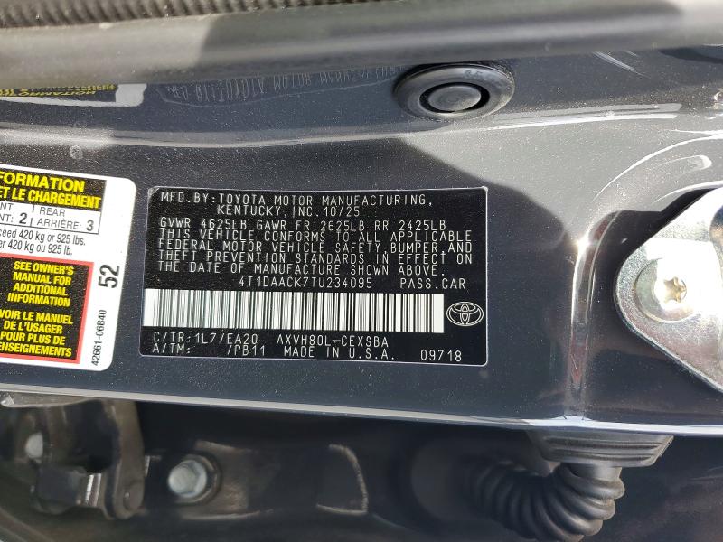 Продаж на аукціоні авто 2026 Toyota Camry, vin: 4T1DAACK7TU234095, номер лоту: 48539436