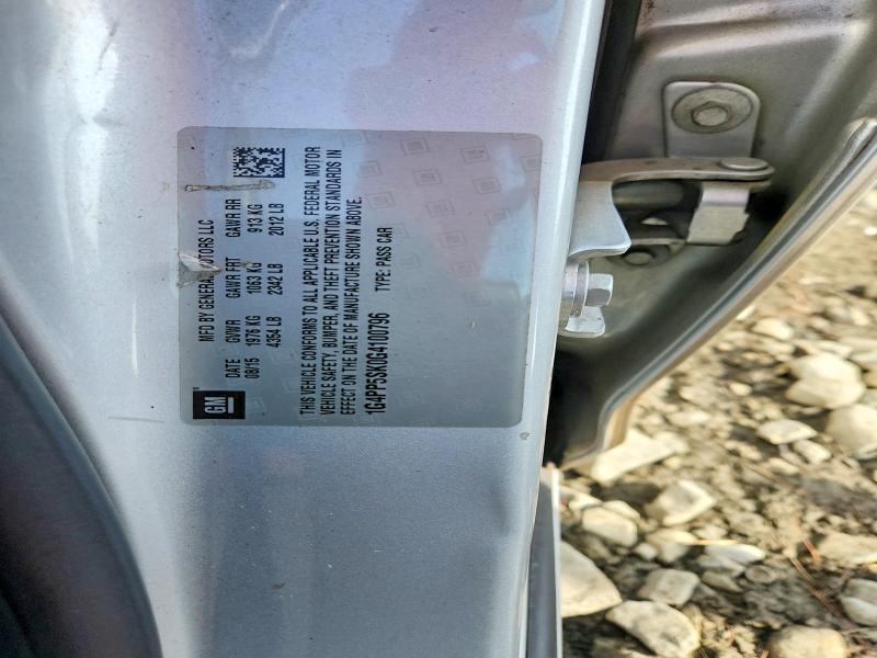 2016 Buick Verano მანქანა იყიდება აუქციონზე, vin: 1G4PP5SK0G4100796, აუქციონის ნომერი: 48908346