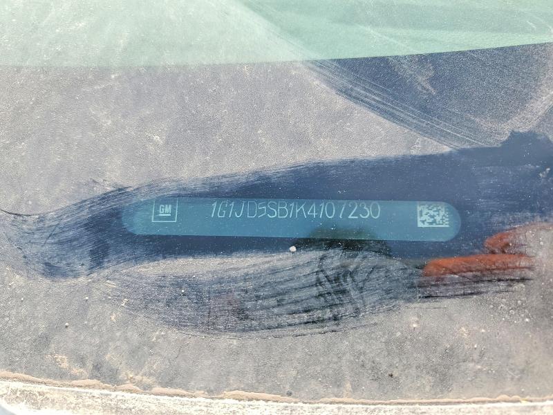 49150086 :رقم المزاد ، 1G1JD5SB1K4107230 vin ، 2019 Chevrolet Sonic مزاد بيع